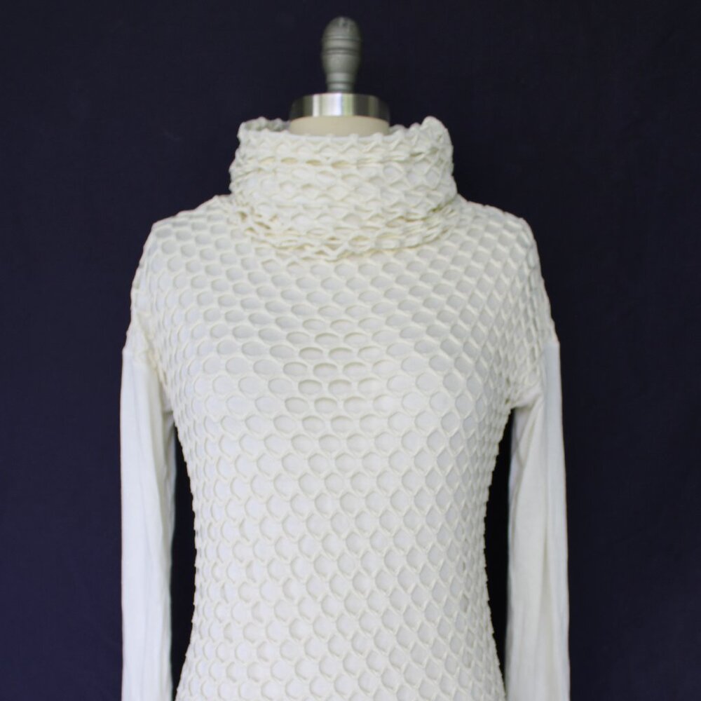 Twenty Montreal Mesh Crochet Macram Net Cream Fun… - image 7